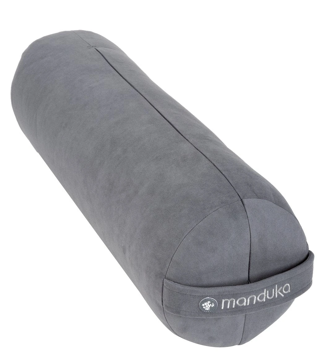 Manduka Enlight Round Yoga Bolster Thunder 1 Manduka Enlight Round Yoga Bolster Thunder