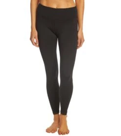 Manduka Essential Long Yoga Leggings Black Jersey -ZenFlow Outlet Store 1740110463011 blackjersey