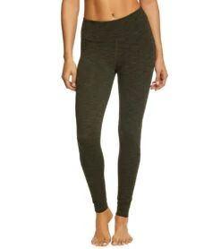 Manduka Essential Long Yoga Leggings Olivine Heather -ZenFlow Outlet Store 1740111446051 olivineheather