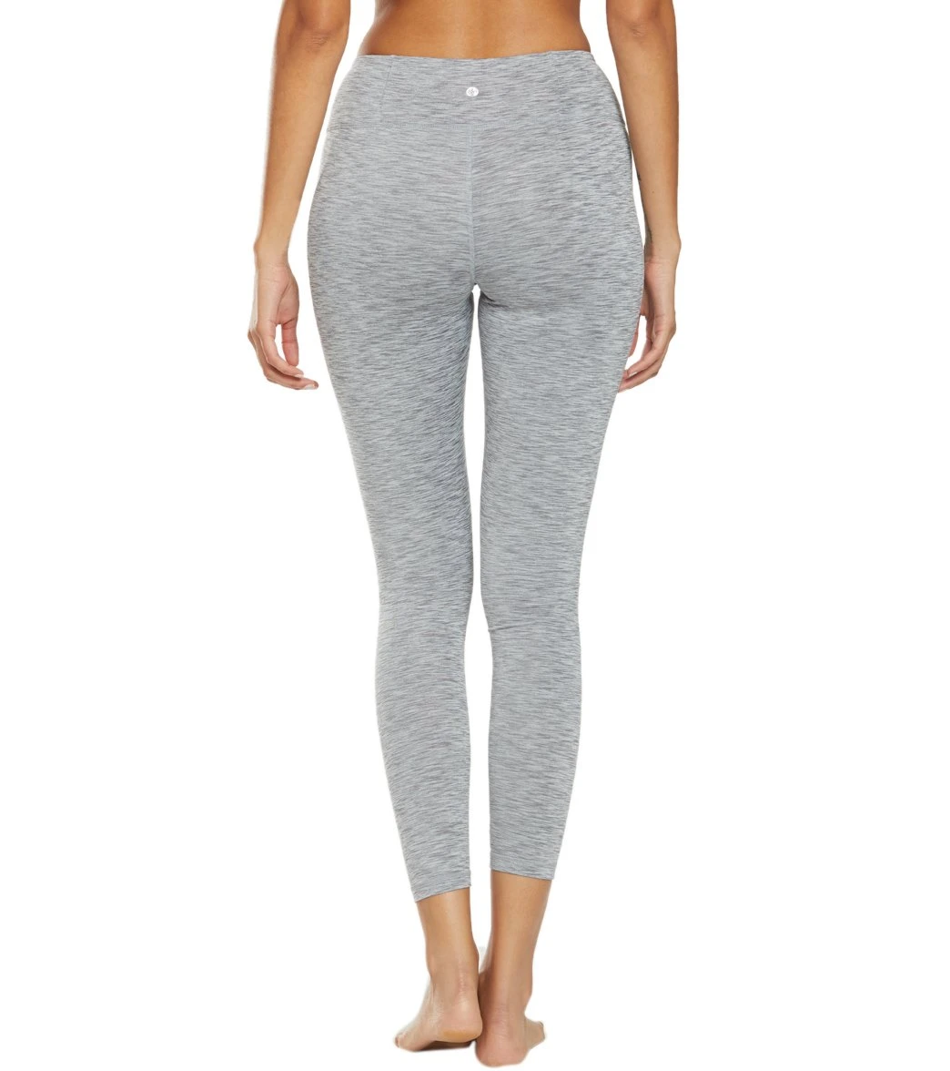 Manduka Essential Long Yoga Leggings Feather Grey Melange 2 Manduka Essential Long Yoga Leggings Feather Grey Melange - Image 2