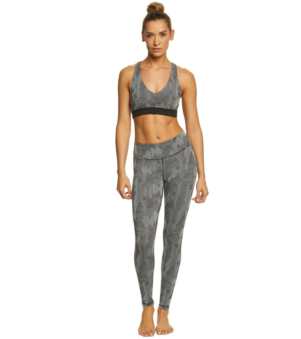 Manduka Essential Long Yoga Leggings Geo Jaquard 3 Manduka Essential Long Yoga Leggings Geo Jaquard - Image 3