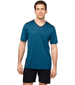 Manduka Men's Minimalist 2.0 Tee -ZenFlow Outlet Store 1740120522787 maldivestripe 1a
