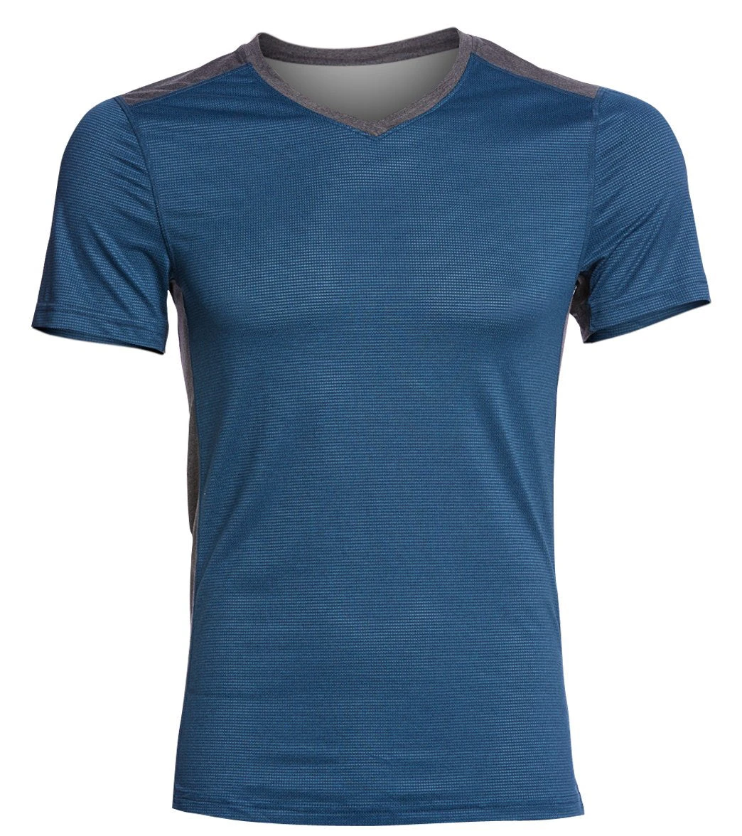 Manduka Men's Minimalist 2.0 Tee Atlas Melange 4 Manduka Men's Minimalist 2.0 Tee Atlas Melange - Image 4
