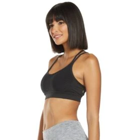 Manduka Cross Strap Yoga Bra Black Diamond Mesh -ZenFlow Outlet Store 1740159189027 blackdiamondmesh 5a