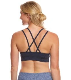Manduka Cross Strap Yoga Bra Blue Melange 7 Manduka Cross Strap Yoga Bra Blue Melange -ZenFlow Outlet Store 1740159254563 bluemelange