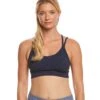 Manduka Cross Strap Yoga Bra Blue Melange
