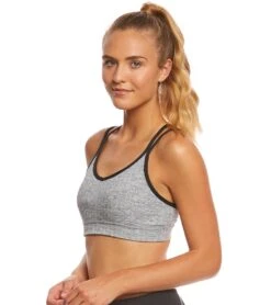 Manduka Cross Strap Yoga Bra Herringbone