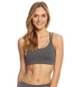 Manduka Cross Strap Yoga Bra Sediment