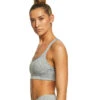 Manduka Cross Strap Yoga Bra Feather Grey Melange