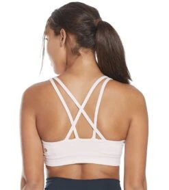 Manduka Cross Strap Yoga Bra Blush -ZenFlow Outlet Store 1740160204835 blush