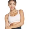 Manduka Cross Strap Yoga Bra Blush