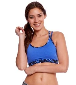 Manduka Cross Strap Yoga Bra Mazarine