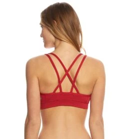 Manduka Cross Strap Yoga Bra Cherry Blossom -ZenFlow Outlet Store 1740160434211 cherryblossom