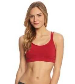 Manduka Cross Strap Yoga Bra Cherry Blossom