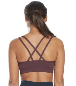 Manduka Cross Strap Yoga Bra Dark Chestnut -ZenFlow Outlet Store 1740160499747 darkchestnut