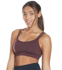 Manduka Cross Strap Yoga Bra Dark Chestnut -ZenFlow Outlet Store 1740160499747 darkchestnut 5a