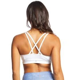Manduka Cross Strap Yoga Bra Pure White -ZenFlow Outlet Store 1740160532515 purewhite