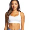 Manduka Cross Strap Yoga Bra Pure White