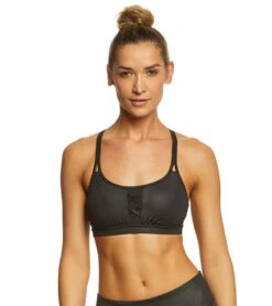 Manduka Corset Yoga Sports Bra -ZenFlow Outlet Store 1740225642531 blacksheen 1a
