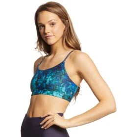 Manduka Precision Yoga Sports Bra Abstract Viper Print