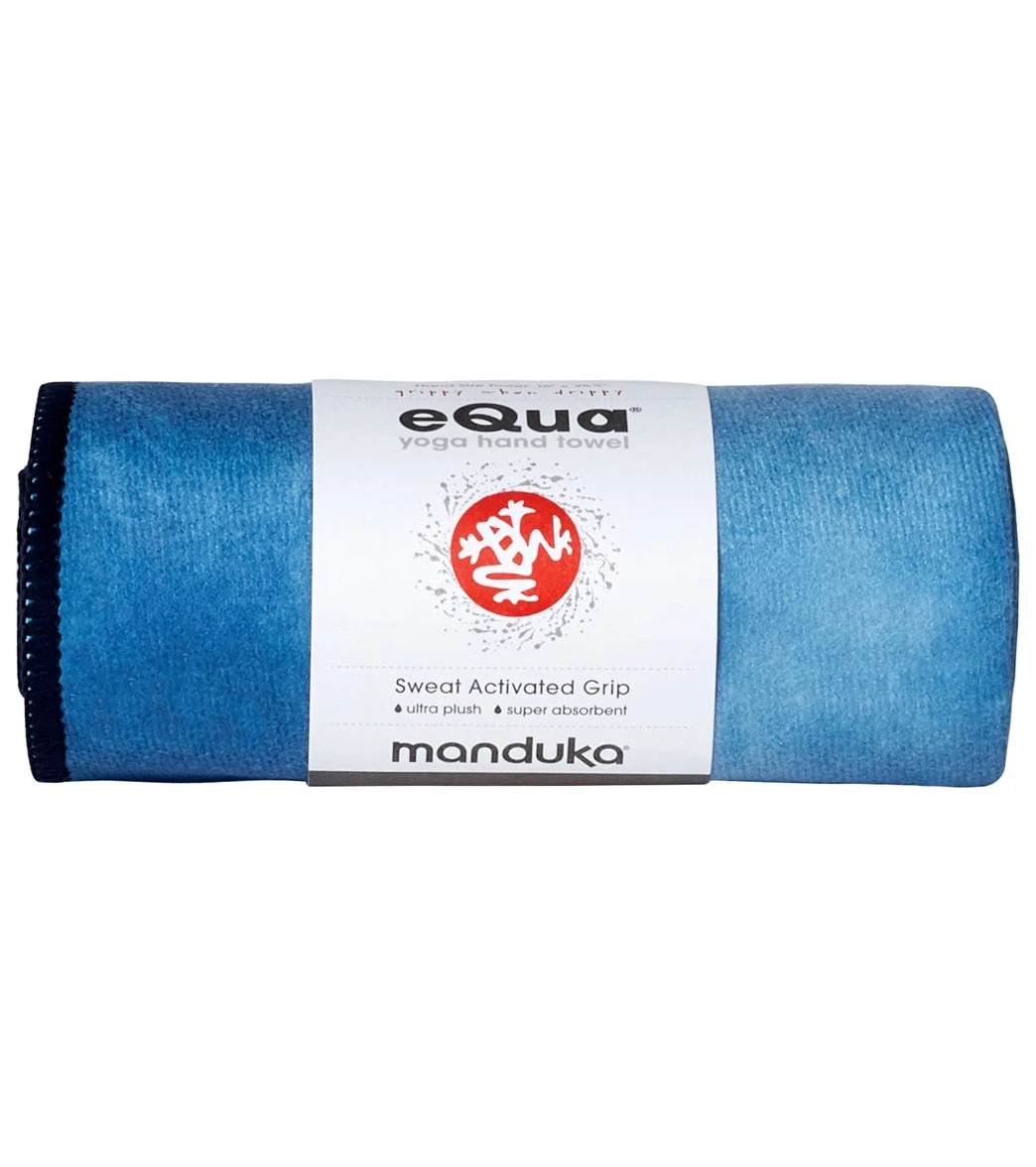 Manduka EQua Yoga Hand Towel Camo Navy Tie Dye 2 Manduka EQua Yoga Hand Towel Camo Navy Tie Dye - Image 2