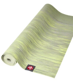 Manduka EKO SuperLite Travel Yoga Mat 71" 1.5mm Limelight Marble