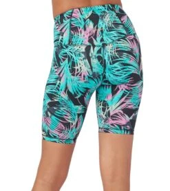 Manduka Pro High Waisted Biker Yoga Shorts Black Tropics