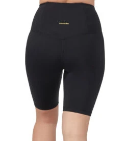 Manduka Pro High Waisted Biker Yoga Shorts Black