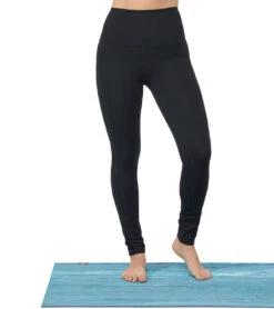 Manduka Performance High Waisted Pocket Yoga Leggings Black -ZenFlow Outlet Store 4175640231971 black