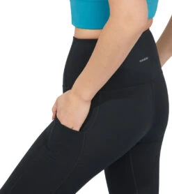 Manduka Performance High Waisted Pocket Yoga Leggings -ZenFlow Outlet Store 4175640231971 black 3a 1