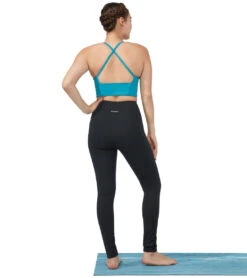 Manduka Performance High Waisted Pocket Yoga Leggings Black -ZenFlow Outlet Store 4175640231971 black 4a