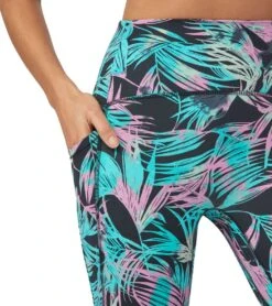 Manduka Pro High Waisted 7/8 Yoga Leggings 19 Manduka Pro High Waisted 7/8 Yoga Leggings -ZenFlow Outlet Store 4346622705707 blacktropics 3a 1