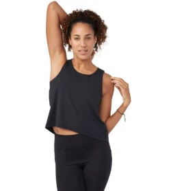 Manduka Pro Tech High Low Tank Top -ZenFlow Outlet Store 4346624245803 black 1