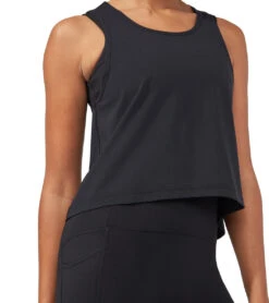 Manduka Pro Tech High Low Tank Top -ZenFlow Outlet Store 4346624245803 black 3a 1