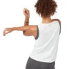Manduka Pro Tech High Low Tank Top White