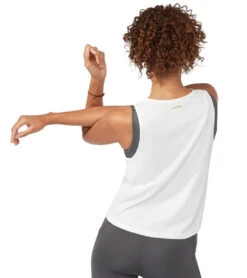 Manduka Pro Tech High Low Tank Top White