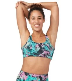 Manduka Pro Yoga Sports Bra Black Tropics