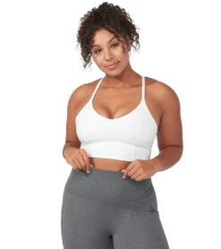 Manduka Performance Yoga Sports Bra -ZenFlow Outlet Store 4346635354155 white 2a 1