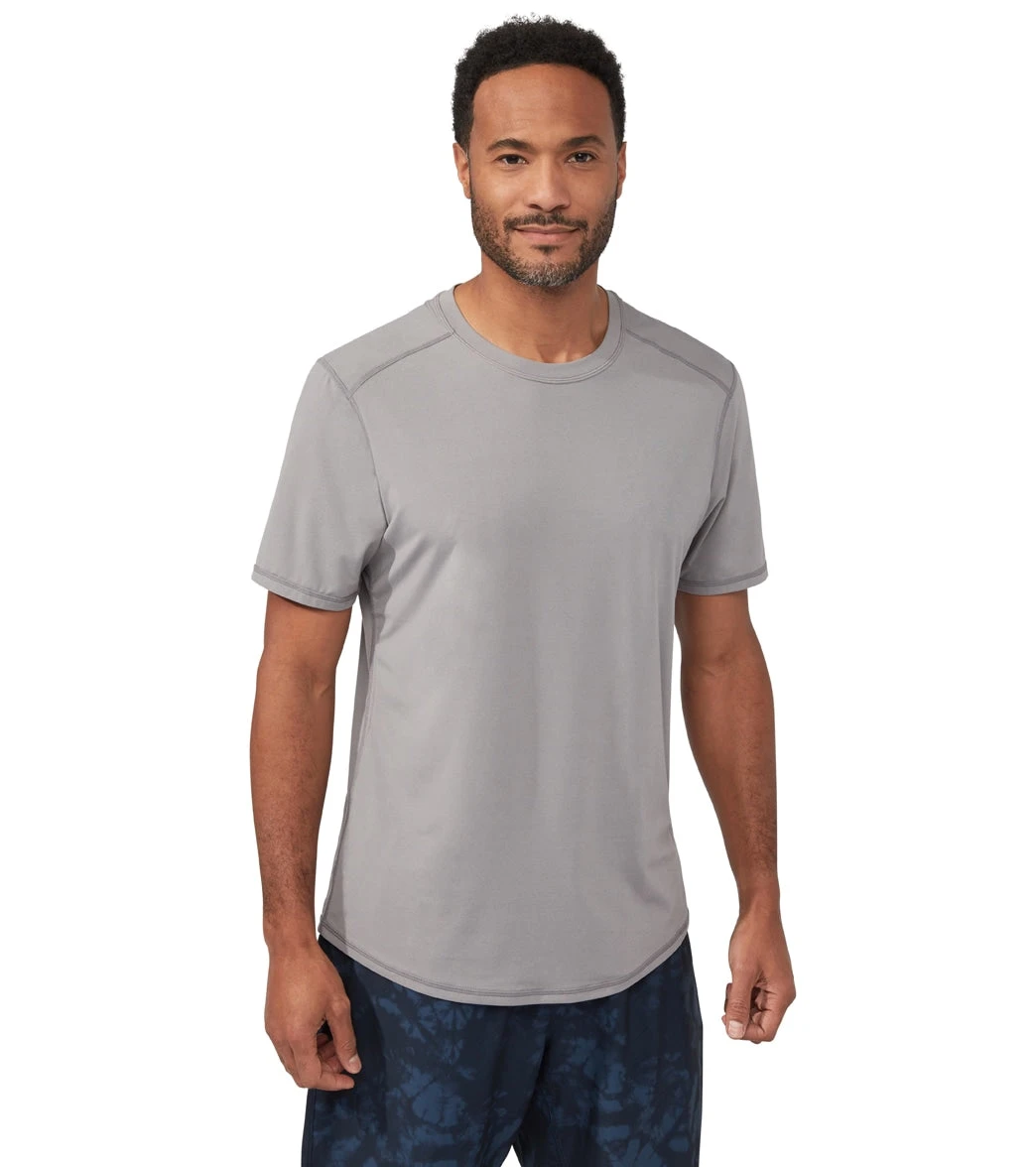 Manduka Men's Pro Tech Short Sleeve Tee Silver Filigree 3 Manduka Men's Pro Tech Short Sleeve Tee Silver Filigree - Image 3