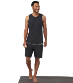 Manduka Men's Pro Classic Rise Shorts -ZenFlow Outlet Store 4372735623211 blackcombo 4a 1