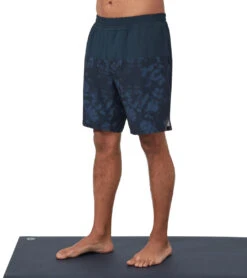 Manduka Men's Pro Classic Rise Shorts -ZenFlow Outlet Store 4372735655979 darksapphirecombo 1a