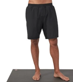 Manduka Men's Pro Classic Rise Shorts -ZenFlow Outlet Store 4372735688747 black 1