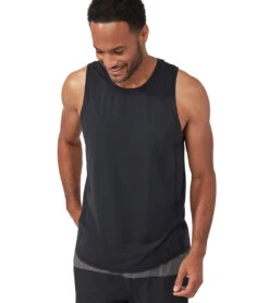 Manduka Men's Pro Tech Slim Fit Tank Black -ZenFlow Outlet Store 4372735819819 black
