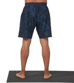 Manduka Men's Performance Classic Rise Shorts -ZenFlow Outlet Store 4372735983659 navytiedye 2a 1