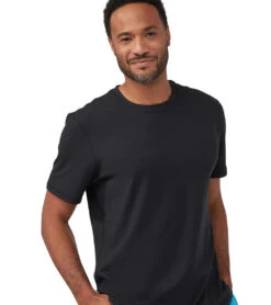 Manduka Men's Performance Crew Neck Short Sleeve Tee 9 Manduka Men's Performance Crew Neck Short Sleeve Tee -ZenFlow Outlet Store 4372736147499 black 1a