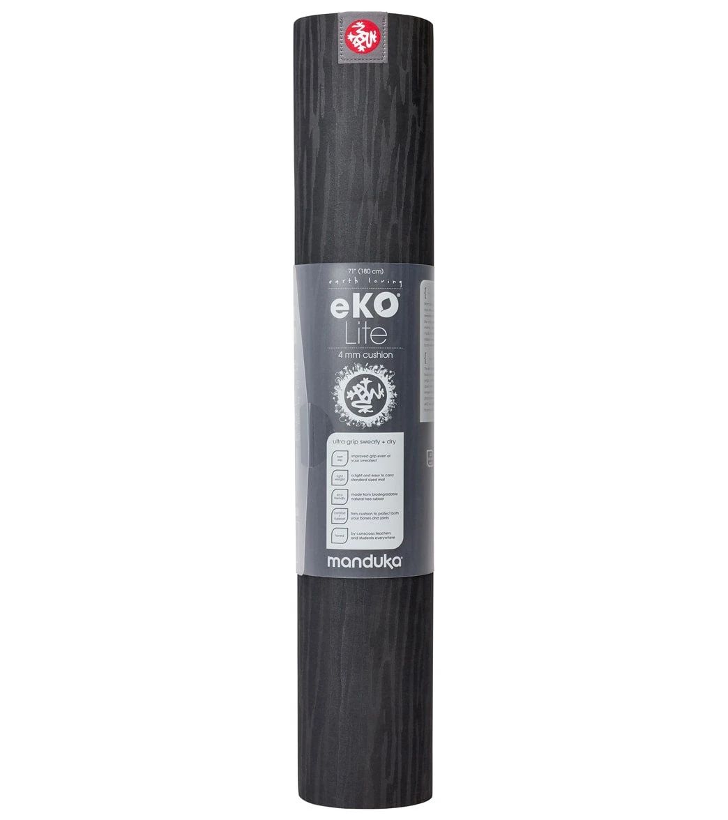 Manduka EKO Lite Yoga Mat 71" 4mm Black 3 Manduka EKO Lite Yoga Mat 71" 4mm Black - Image 3