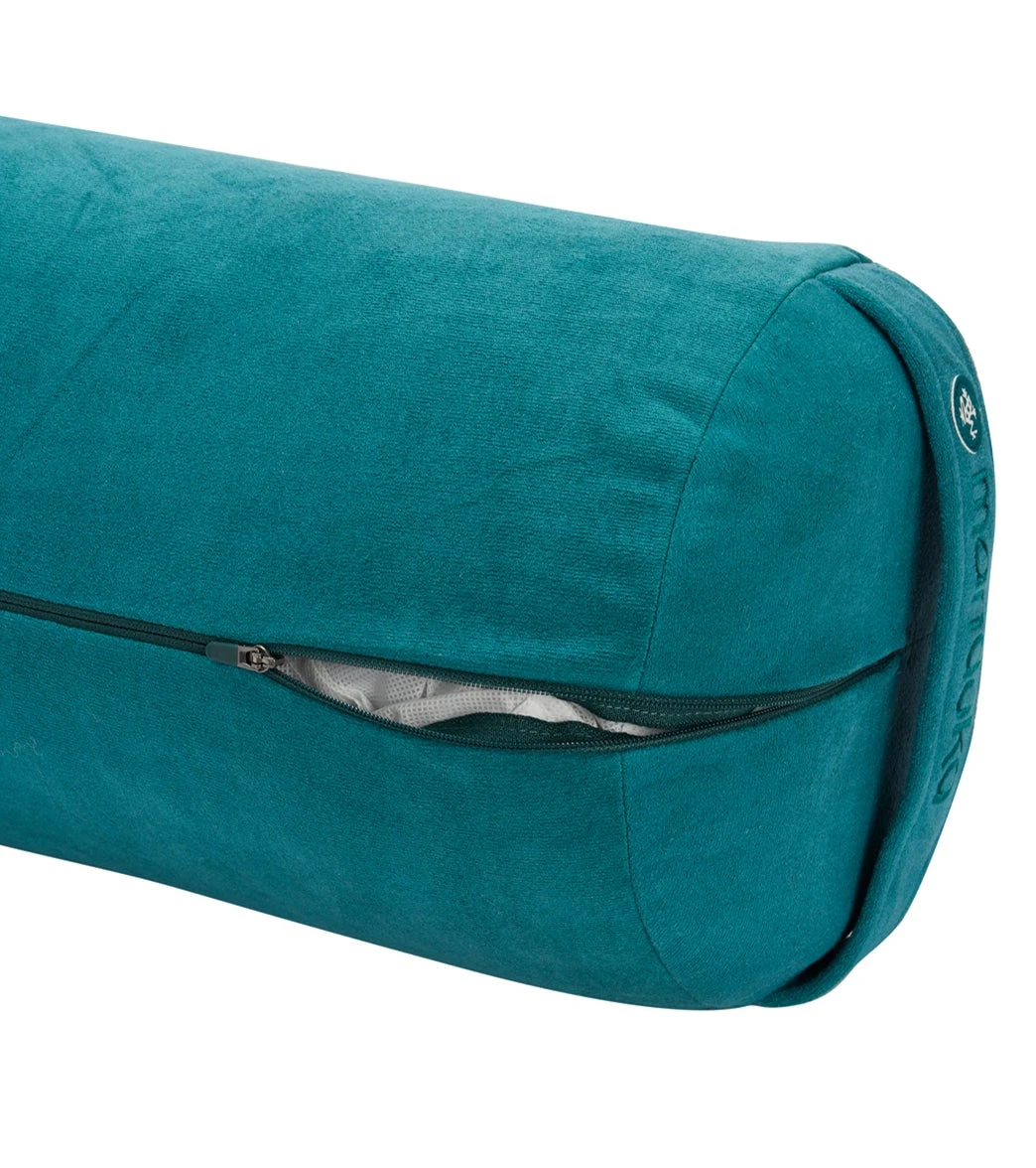 Manduka Enlight Round Yoga Bolster Deep Sea Green 2 Manduka Enlight Round Yoga Bolster Deep Sea Green - Image 2