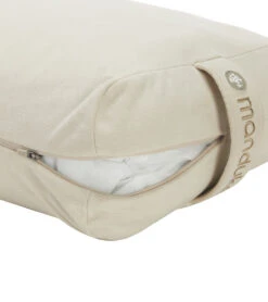 Manduka Enlight Rectangular Yoga Bolster Sand -ZenFlow Outlet Store 6782216699947 sand 4a