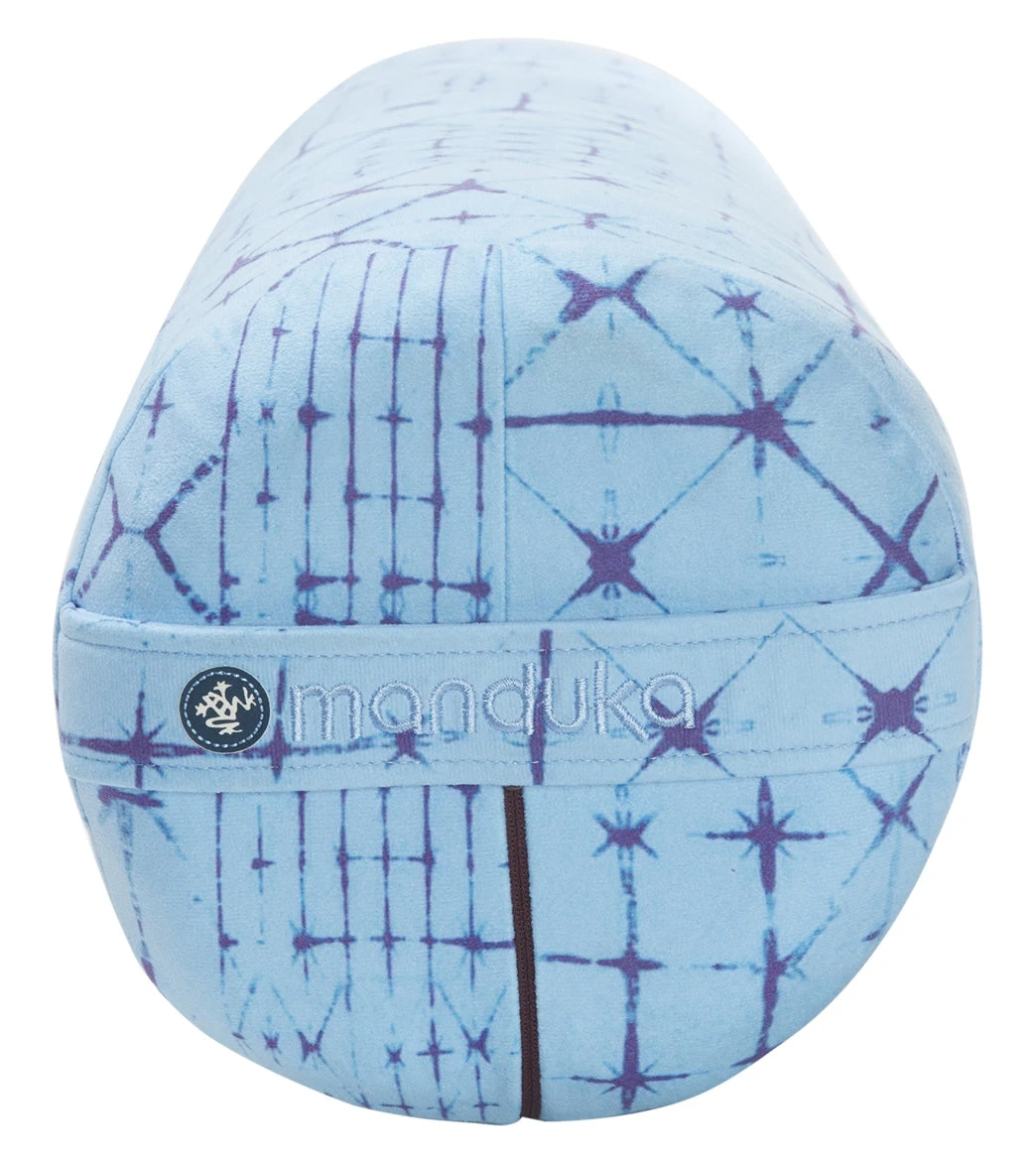Manduka Enlight Round Yoga Bolster Star Dye Clear Blue 2 Manduka Enlight Round Yoga Bolster Star Dye Clear Blue - Image 2