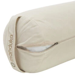 Manduka Enlight Round Yoga Bolster Sand -ZenFlow Outlet Store 6782222368811 sand 4a